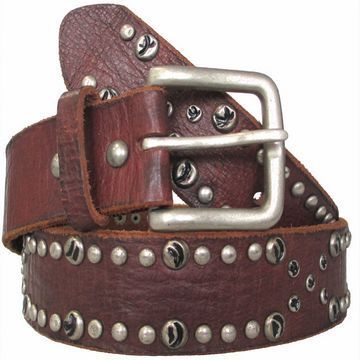 Men's fashionable studded leather belts