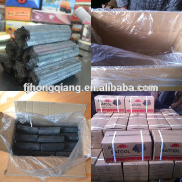 Hexgaonal wood sawdust charcoal