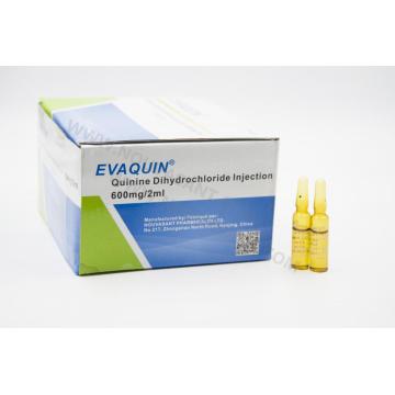 Injeção de dihidrocloreto de quinina 600mg / 2ml