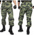 Fashion mens tiger stripes camo slim fit military tactical camouflage hunting trousers