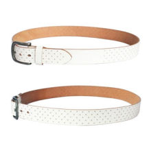 High grade generous white golf sport belts