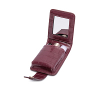 2021 New Lipstick Bags With Mirror Small Lady  Portable Cosmetic Bag Woman Fashion Simple Mini Carry On Storage Lipstick Bag