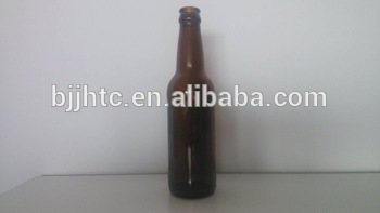 330ml amber color wholesale glass beer bottles