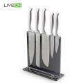 5 pcs Steel Knife Set With Acrylic Block