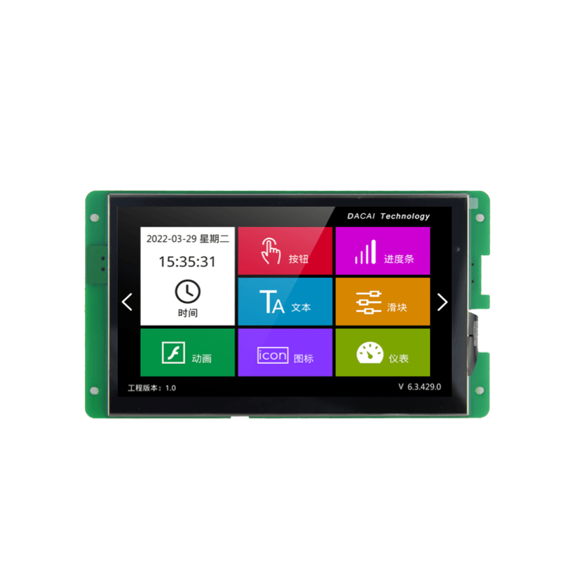 DACAI HMI 800x480 7'' LCD UART Serial Interface 7inch TFT LCD Display Module