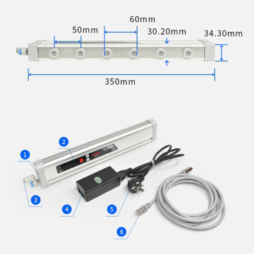 JEJOR Antistatic Ionizer Air De-ionizing Bar