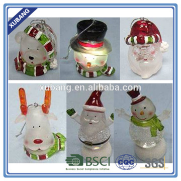 Acrylic material wholesale christmas ornament suppliers with color led light