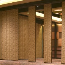 Decorative Melamine Sponge Soundproof Varicolored Hotel Folding Partition Wall