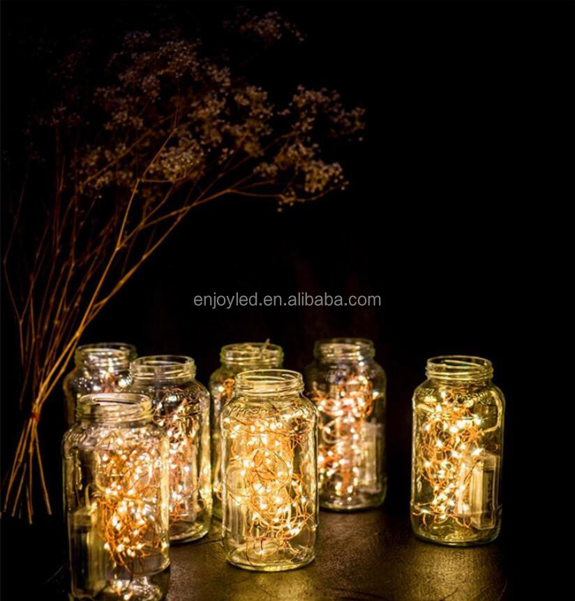 Led holiday Wedding Decoration Led String Lamps Connectable Copper wire Christmas Lights