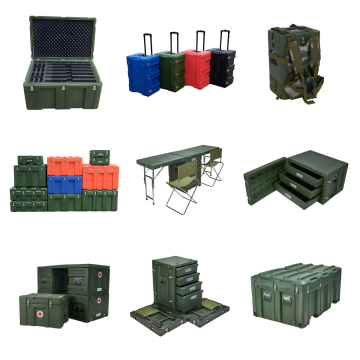 Waterproof Roto-Molded Hard Plastic Equipment Cargo Case