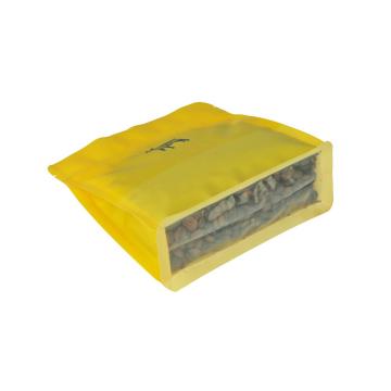 ziplock stand up bolsa de bocadillos reutilizable de papel kraft