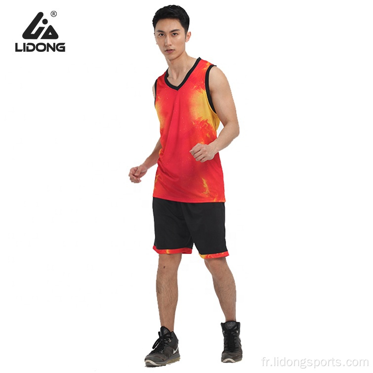 Jersey et shorts uniformes de basket-ball personnalisés