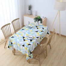Hot Sales Rectangle Stained Resistant Printed Fabric Kitchen Dinner Table Cloths