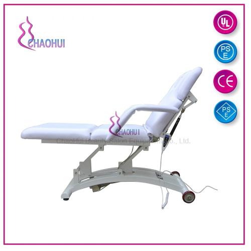 Adjustable electric facial bed