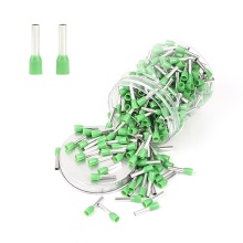 12AWG E4012 Green Electric Crimp Lugs with Brass Pin and Tubular Ac Ferrules