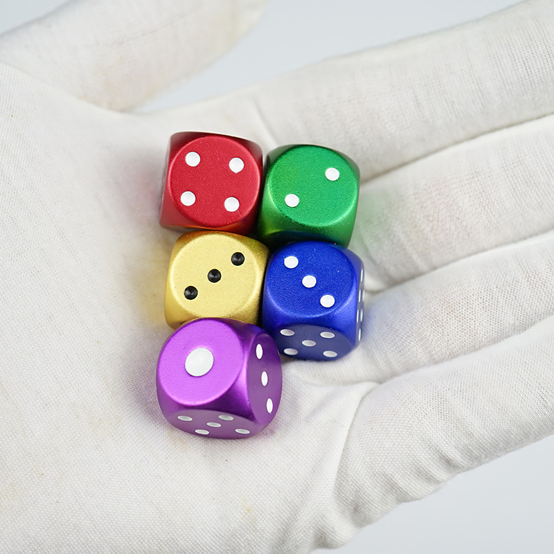 Custom Aluminum alloy Dice set metal dice