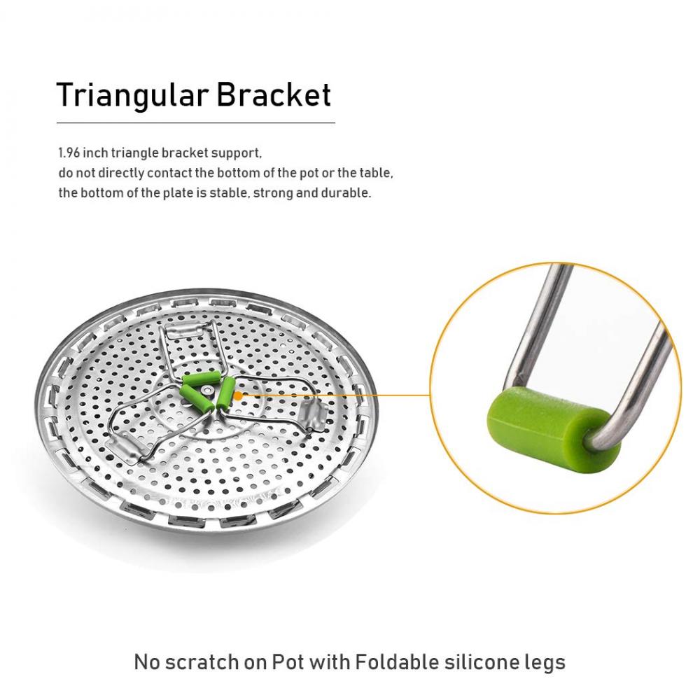 Rostfritt stål Vegetabilisk Steamer Basket Inlägg för krukor