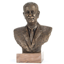 High Quality Casting Bronze President John Fitzgerald Kennedy Bust Sculpture