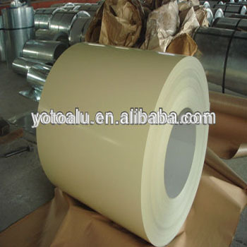 white colour coated PE or PVDF aluminium coils