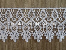 New embroidery water soluble lace trim chemical lace trim