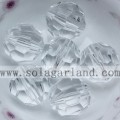 Groothandel 32 Facted Acryl Kristal Losse Spacer Kralen Charms KLEUREN PICK