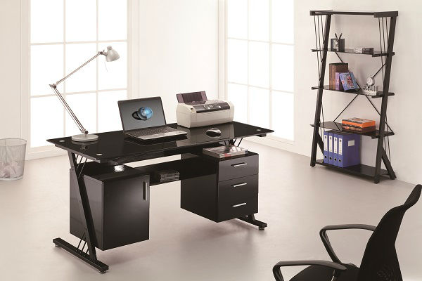 Modern Executive Glass Office Desk