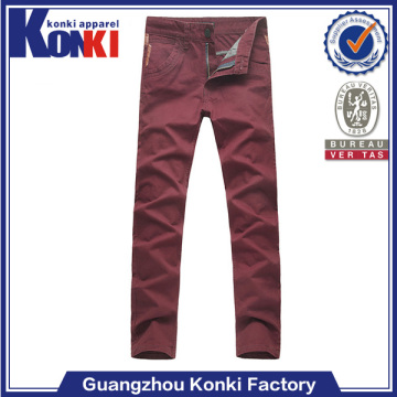 fashion cotton fabric casual men trousers