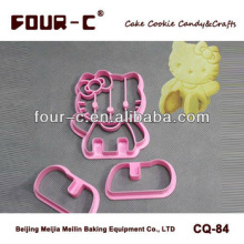 Hello Kity cookie cutter,plastic biscuit cutter