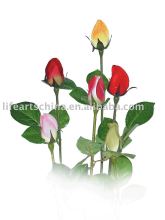 artificial flowers 61cm silk rose bud