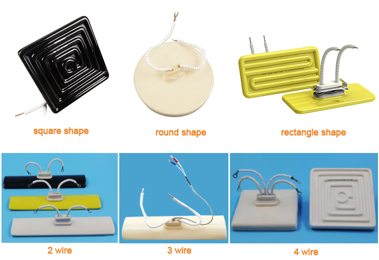 Flat type 245x80 400W Infrared ceramic plate heating element