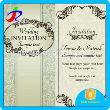 English wedding invitation card design customized