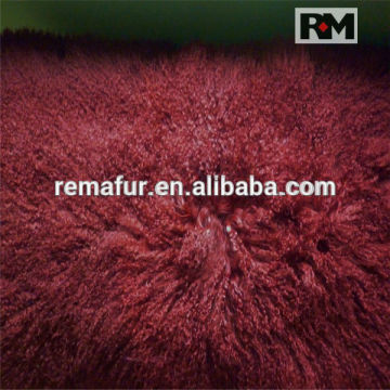 Tibet Lamb Fur Plates/ mongolian lamb fur plates in multi color for garments