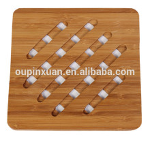 Chinese knot shaped bamboo table mat & insulation mat,tea mat