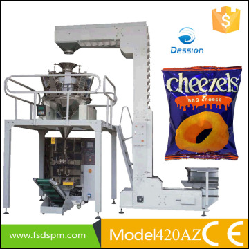 Nitrogen Filling Cheezels / Cheese Snack Packing Machine