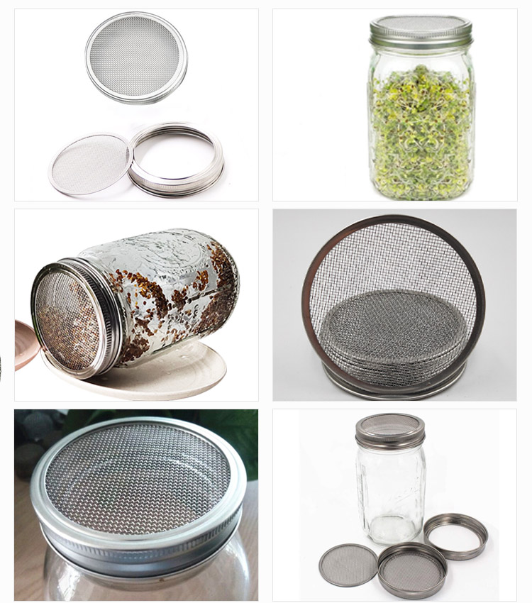 Yuming Sprouting Lids For Wide Mouth Canning Jar Mason Jar Sprouting Lids Sprouting Jar Lid