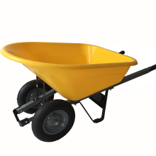 High Quality 160kg Construction Steel Handle Wheelbarrow