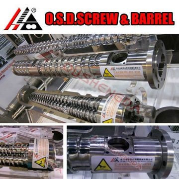 Cone screw barrel for wpc profile