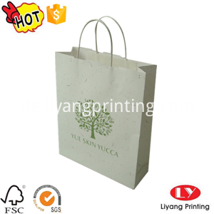 white kraft paper bag