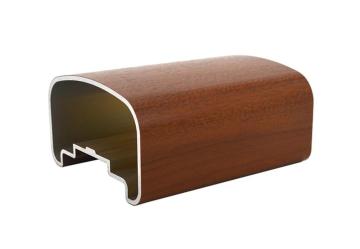 Wood grain handle aluminium profile