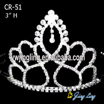 Coronas de diamantes de imitación cristal 3 pulgadas