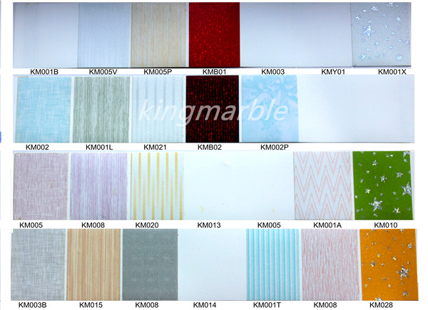 PVC imitation marble sheet/board production