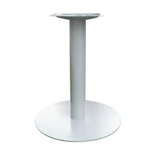 Round Base Silver Gray Cast Iron Outdoor Table Base