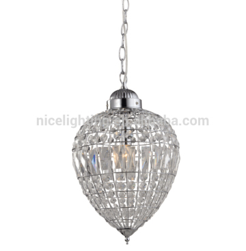 Fantastic home/restaurant decoration pendant lamp glass crystal and metal material