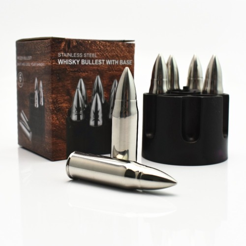 Bullet Shape Stainless Steel Barware Whisky Stone