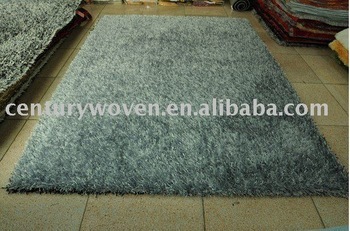 100% polyester mix yarn shaggy rug/carpet