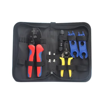 Complete Solar Panel Wiring Kit: Including PV Cables, Pliers, Tools, Terminal Crimping Tool & Other Essential Accessories