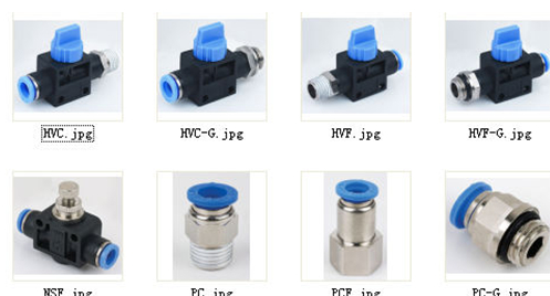 KLQD Brand NPT Thread Pneumatic Fitting Custom Type With Black Button PC3/8-NO2