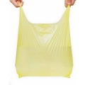 Black Plastic Printed Shopping Bags Custom Logo T-shirt Plastic Bag