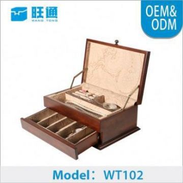 2016 Reasonable price Natural Color Wooden large mens watch box ,Customized Luxury watch box