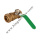 Green handle brass ball valve